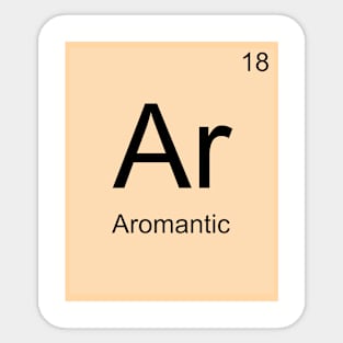 Aromantic Element Sticker